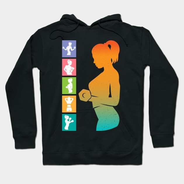 Amazing Fitness Girl Hoodie by mjhejazy